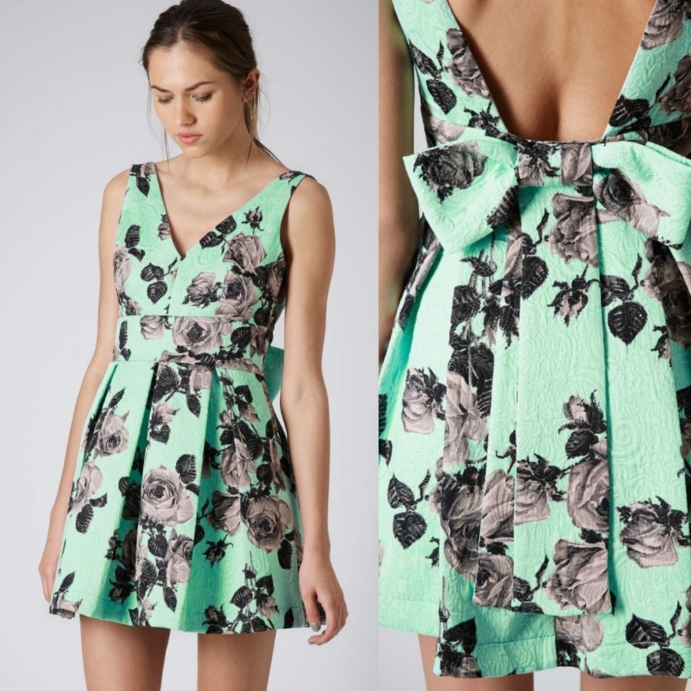 Topshop Stand Out Floral Prom Dress  Size 6